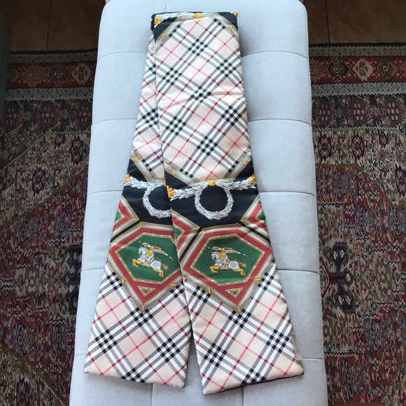 BURBERRY London Silk Archive Prints Puffer Scarf - Picture 3 of 8